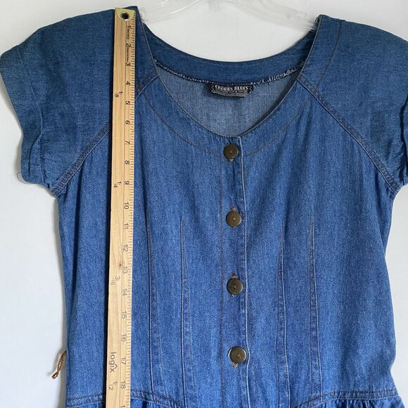 Denim Button-Down Midi Dress - Picture 7 of 8